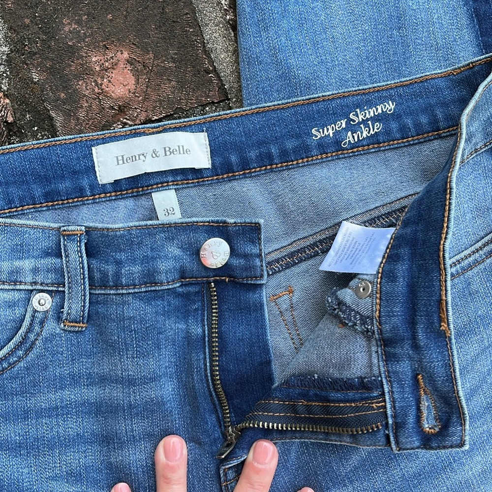 Henry and Belle Adelaide super skinny ankle blue jeans size 32 - Picture 3 of 6